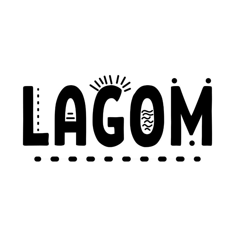 Lagom Geschenk Spruch
