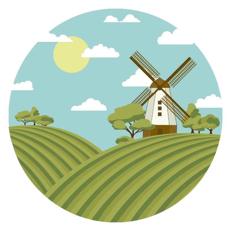 Windmill, windmill in the Netherlands