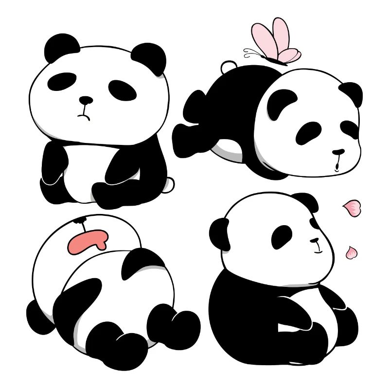 Chubby Panda Bears