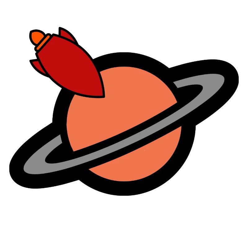 direction la planète Saturne