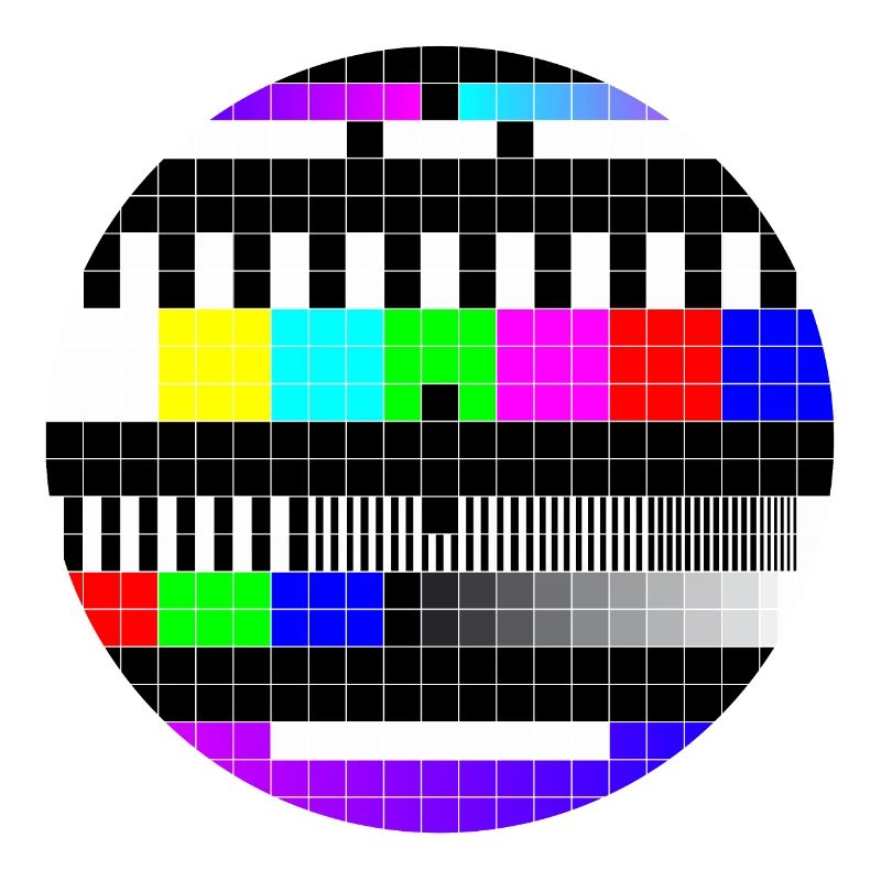 "no signal" error message, test screen