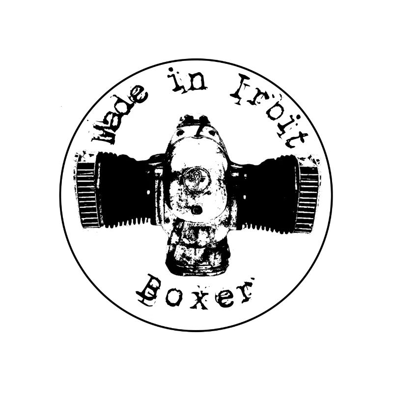 Boxermotor Made in Irbit weiss