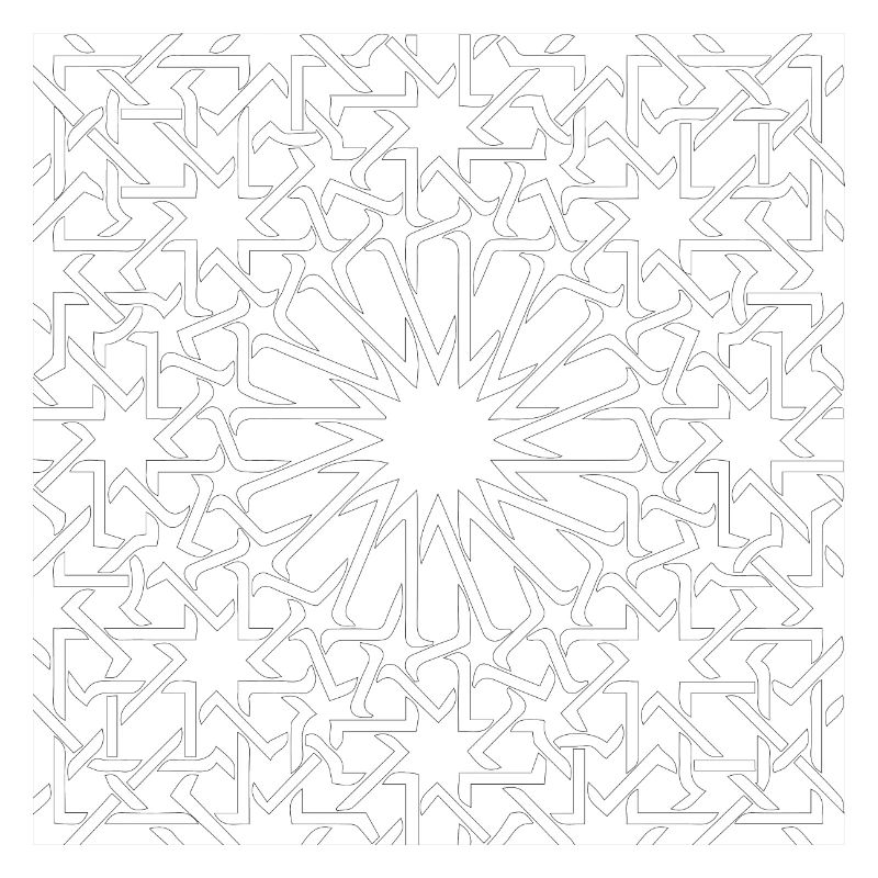 pattern maroc black and white