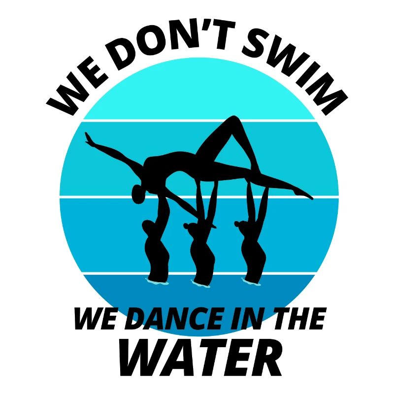 Synchro Swim Swimmer Synchronized Swimming Funny