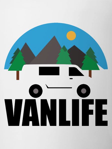 VAN LIFE - Mountain - VAN White