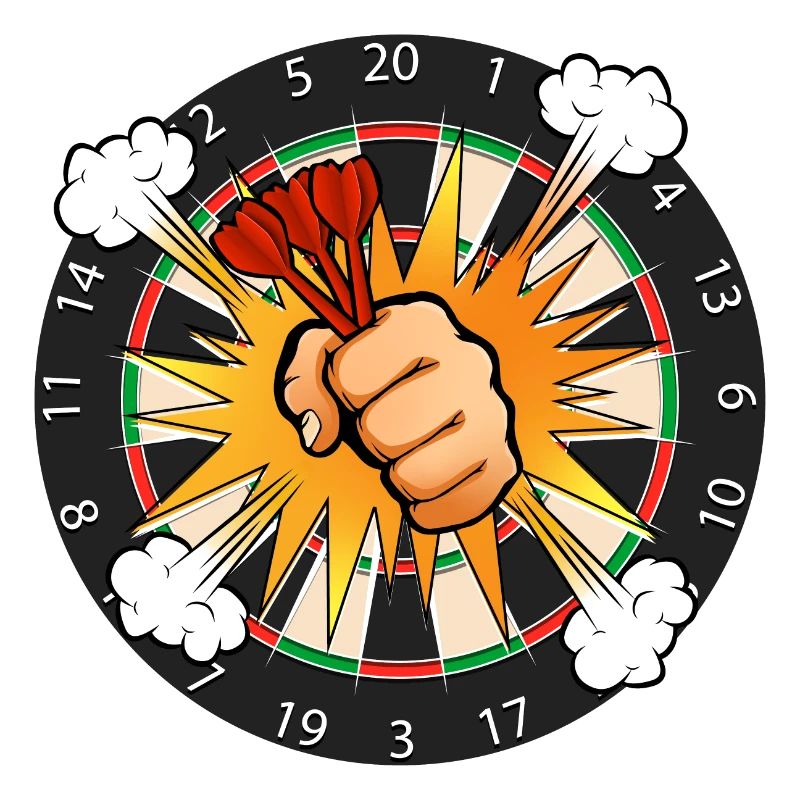 Dartboard Comic Boom
