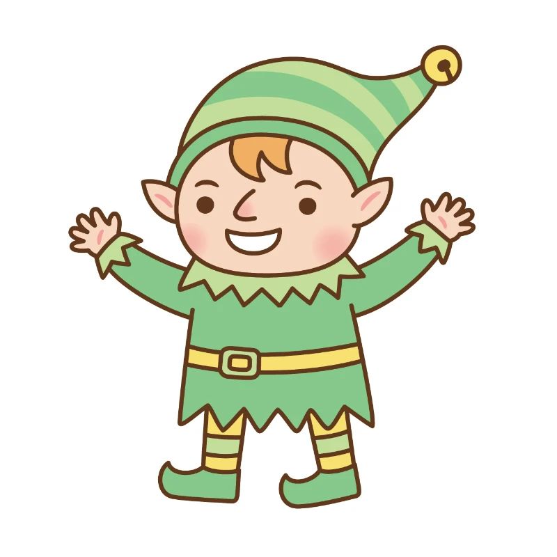 Mignon petit doodle elfe