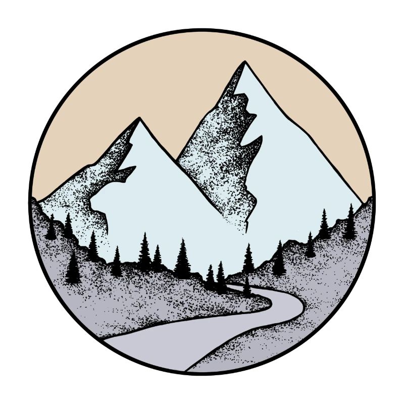 drawing mountain landscape