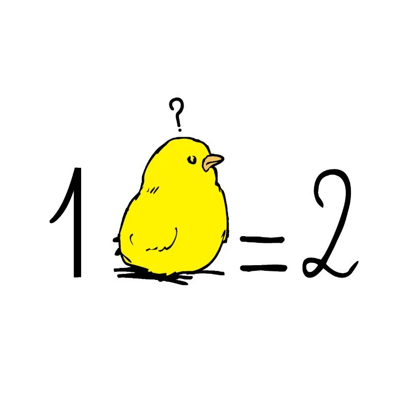 Un poussin égale deux ! (maths, école)