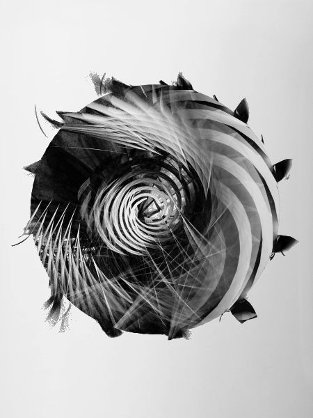 Trou noir abstrait