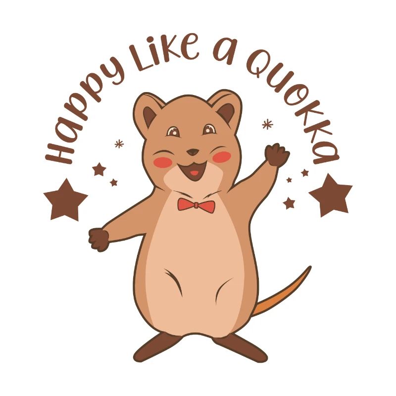 Citation drôle heureuse comme un quokka