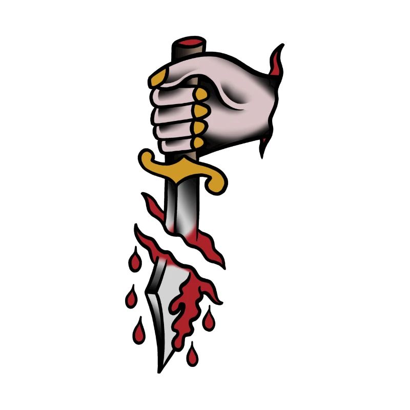 old school style blood dagger