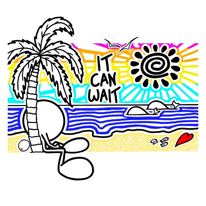 It Can Wait Sunset Doodle