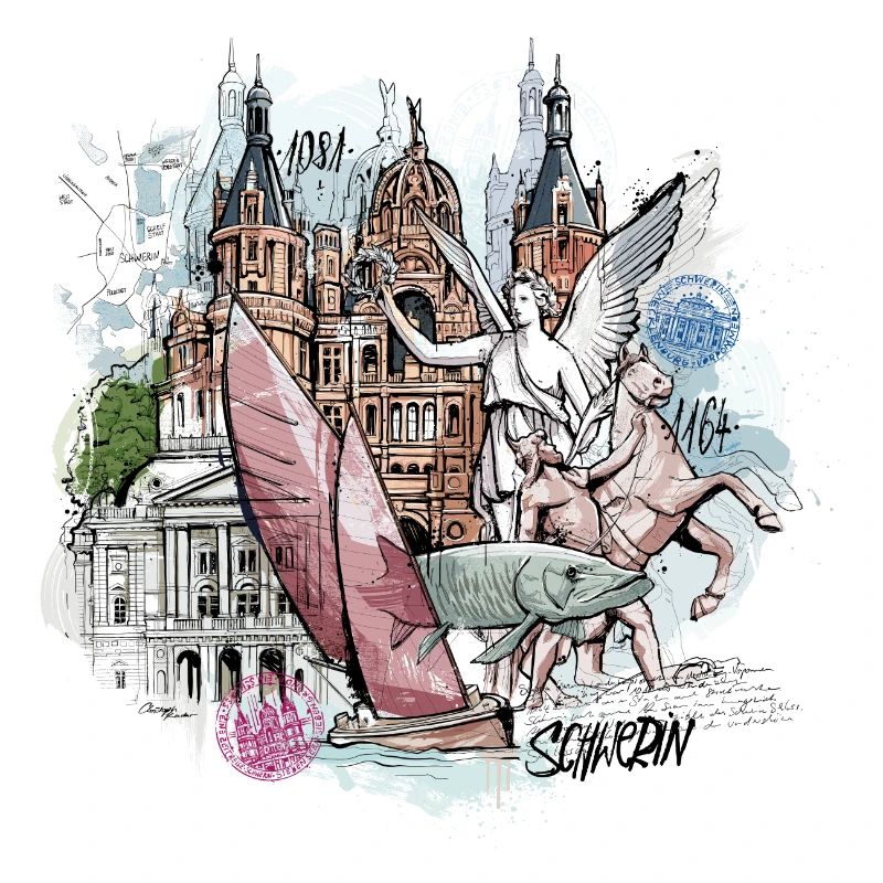 Schwerin Illustration