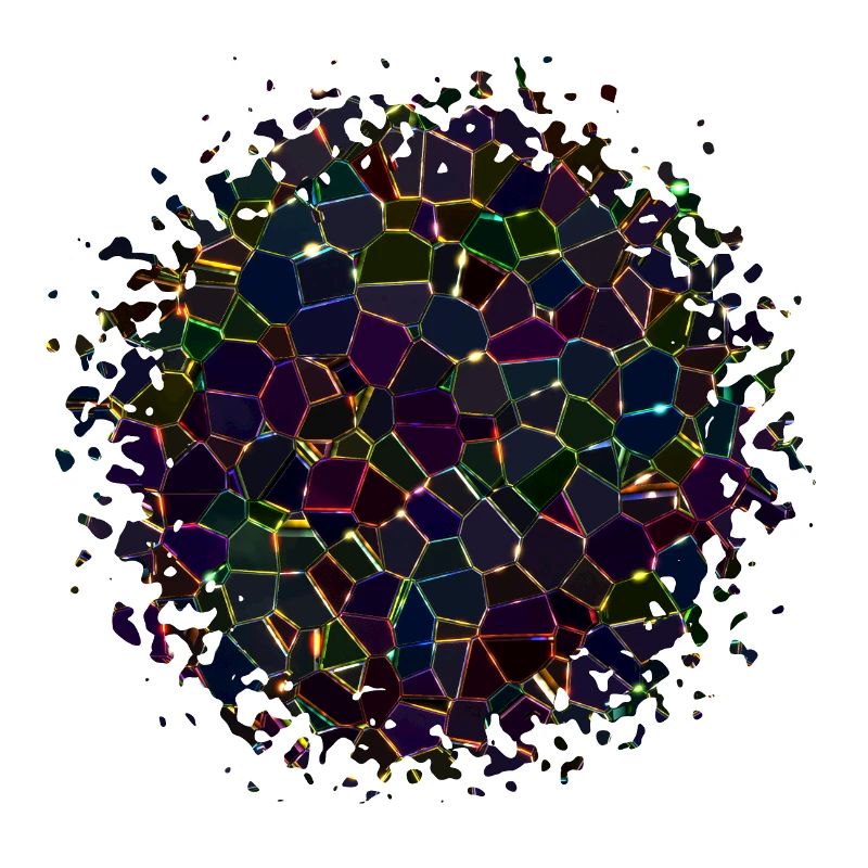 Buntes geometrisches Schwarzlichtmuster