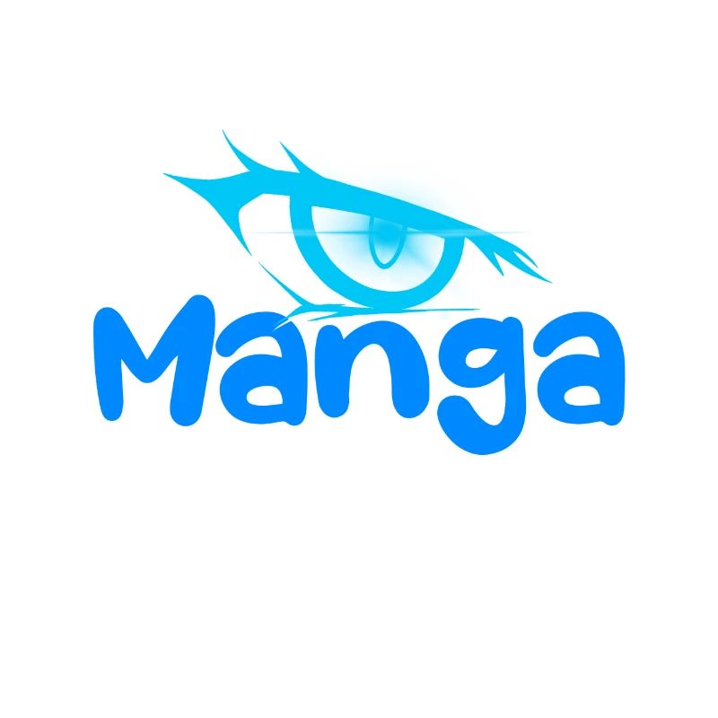 Manga logo light blue & dark eye
