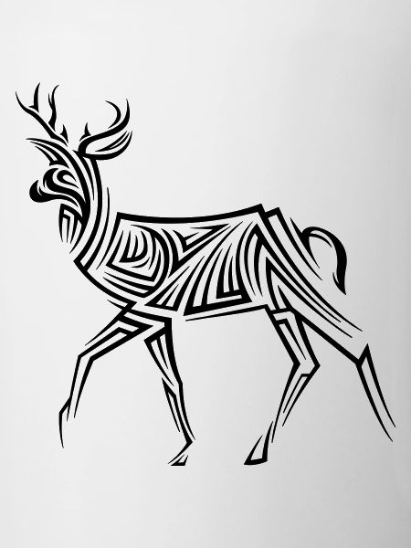 Deer Tribal Tattoo