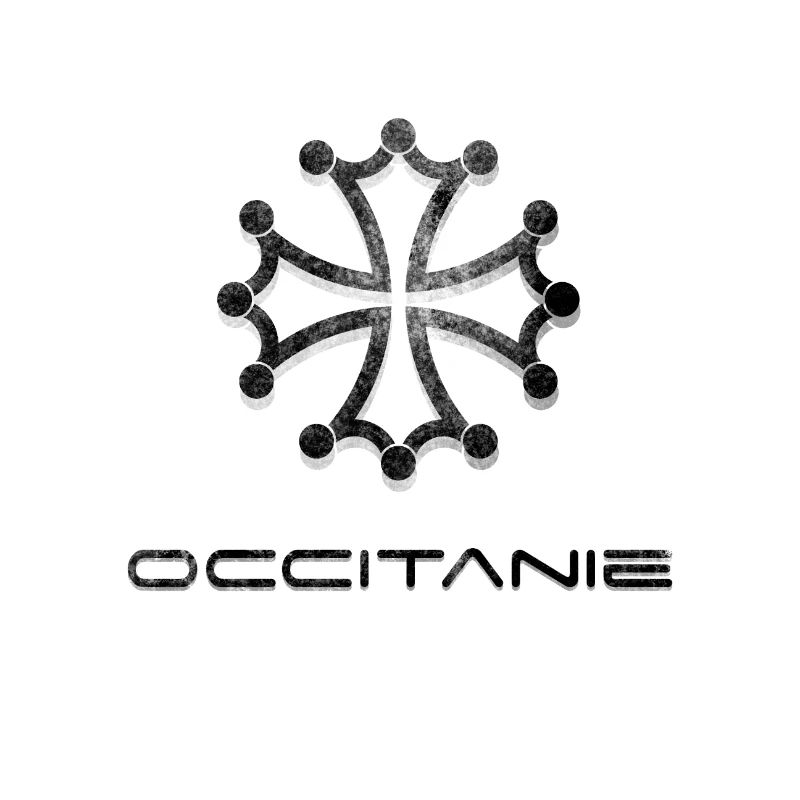 Logo Occitanie style worn gradient