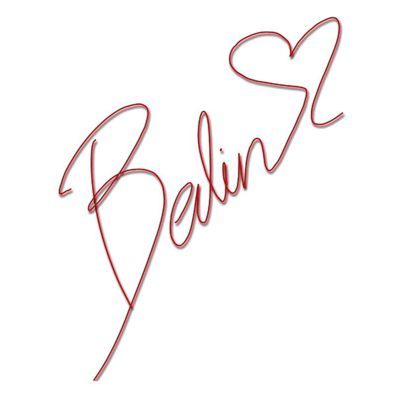 Berlin lettering with heart