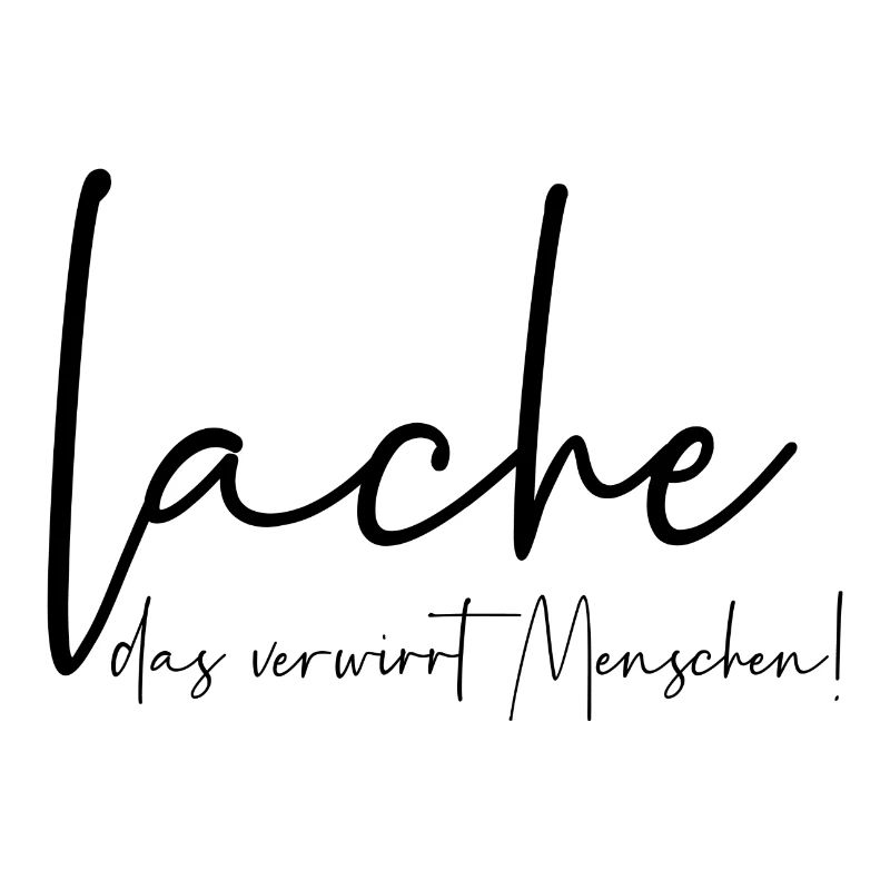 Lache das verwirrt Menschen