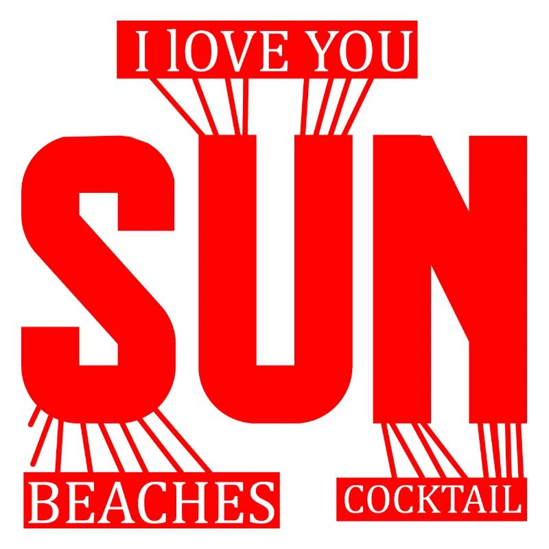 j'adore le soleil plage et cocktail