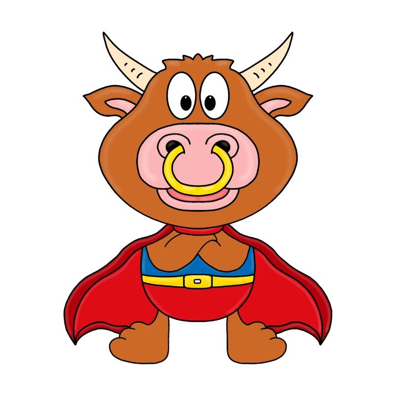 BULLE - KUH - STIER - SUPERHELD - TIER - BABY