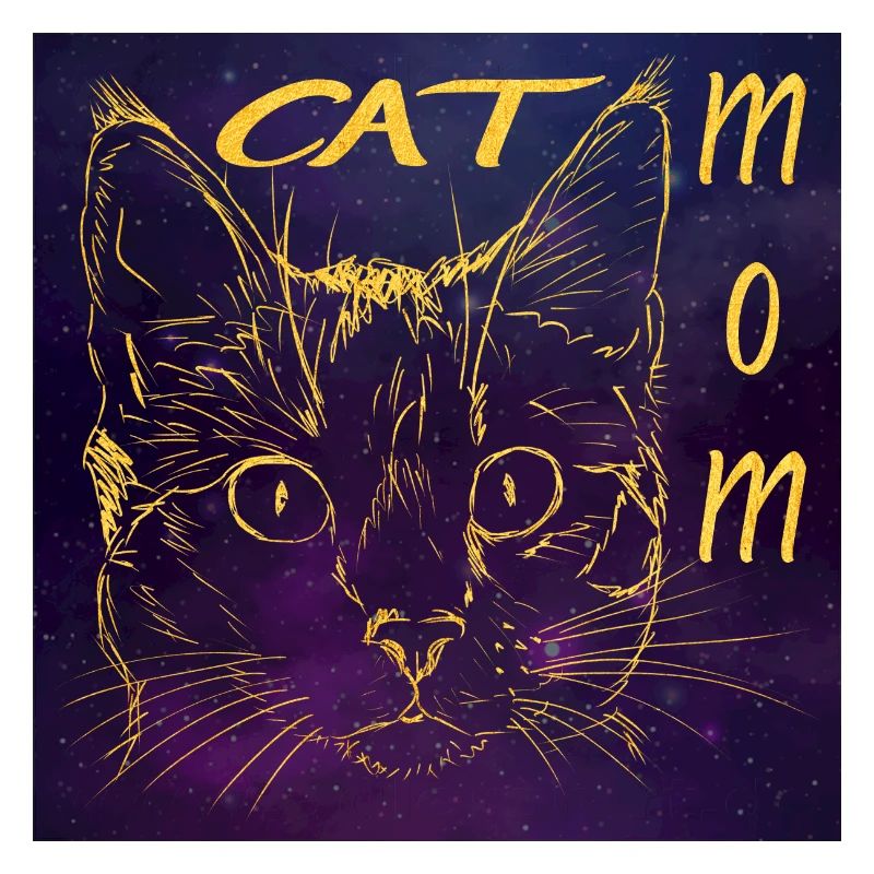 Maman Chat - Mère Chat - Tête de Chat - Univers