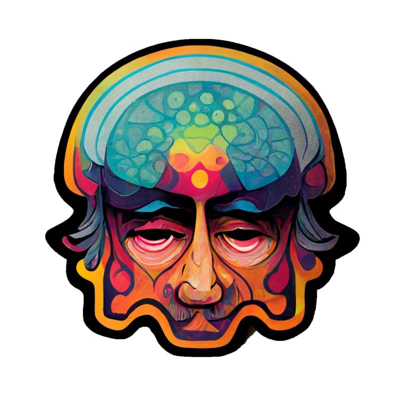 Tête psychédélique