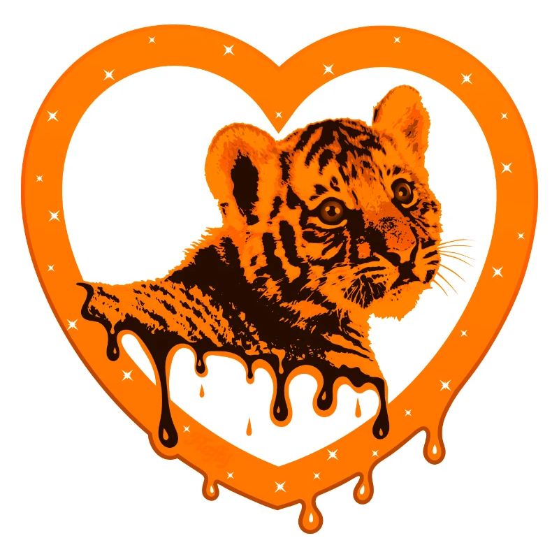 Le tigre dans le cœur - Orange