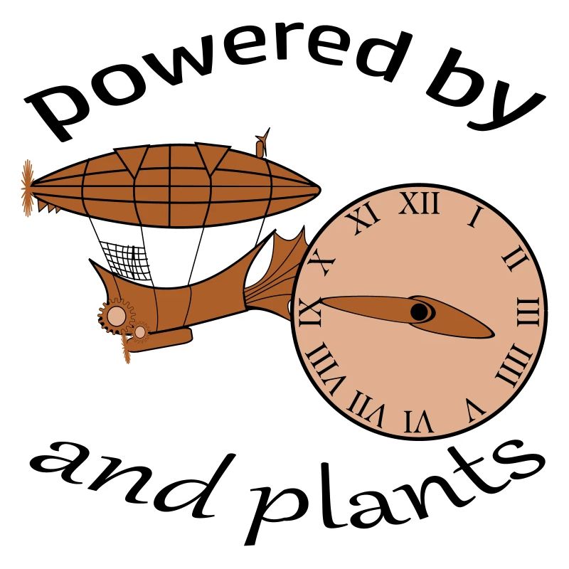 powered by steampunk and plants