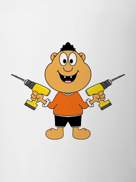 MANN - HEIMWERKER - HANDWERKER - BOHRER - FUN