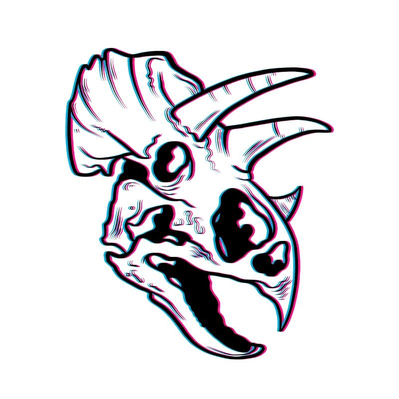 Triceratops blurred effect