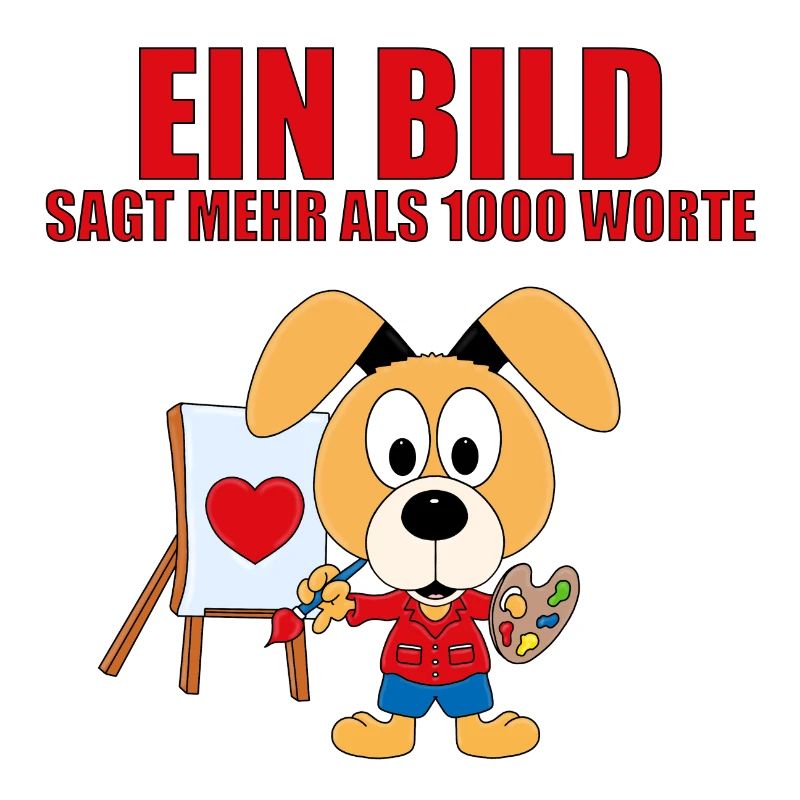 HUND - MALER - KÜNSTLER - LIEBE - EIN BILD SAGT...
