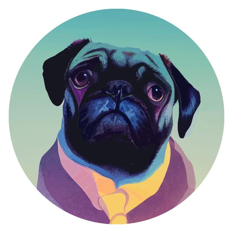 Mops Hund Portrait