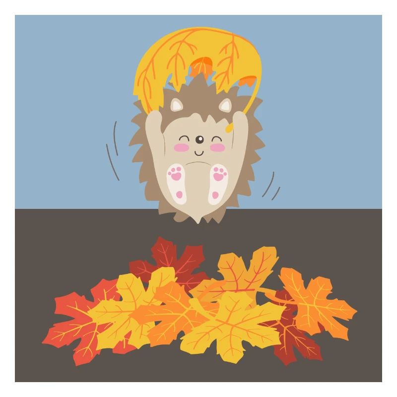 Hérisson tendre à feuilles