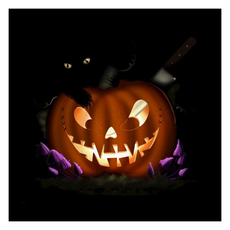 Geschnitzter Halloween Kürbis