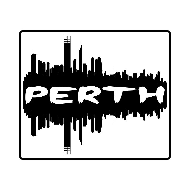 Perth Australie Skyline Silhouette Souvenir de voyage