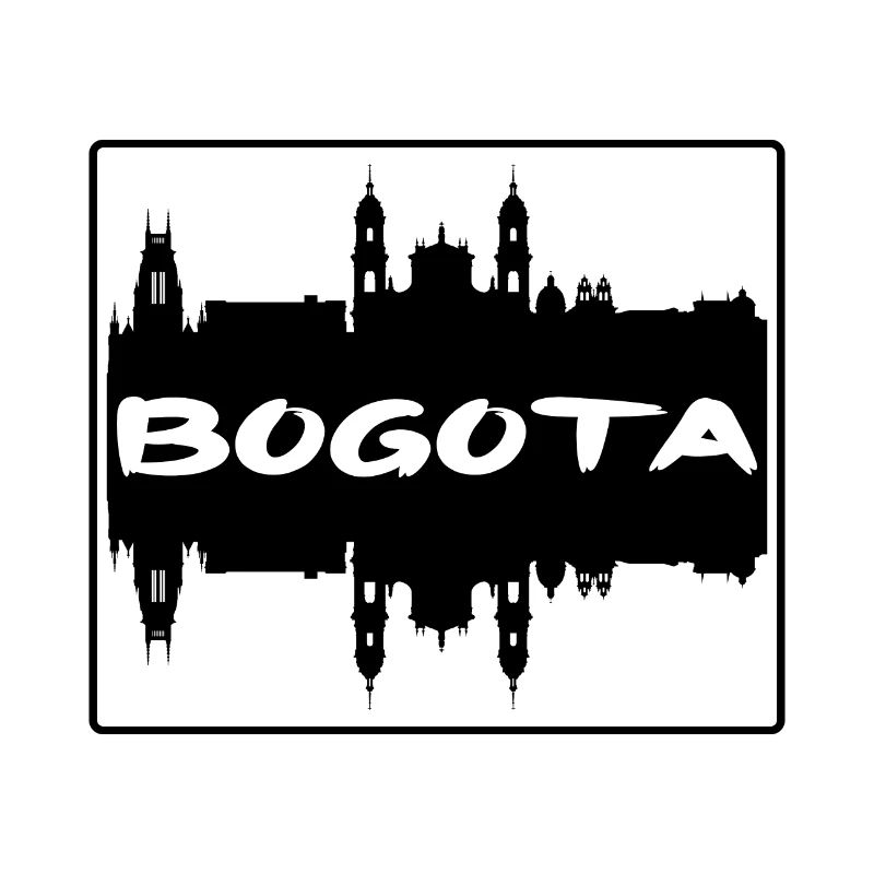 Bogota Colombie Skyline Silhouette Souvenir de voyage