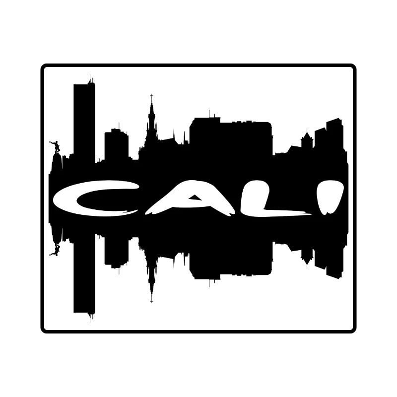 Cali Colombie Skyline Silhouette Souvenir de voyage