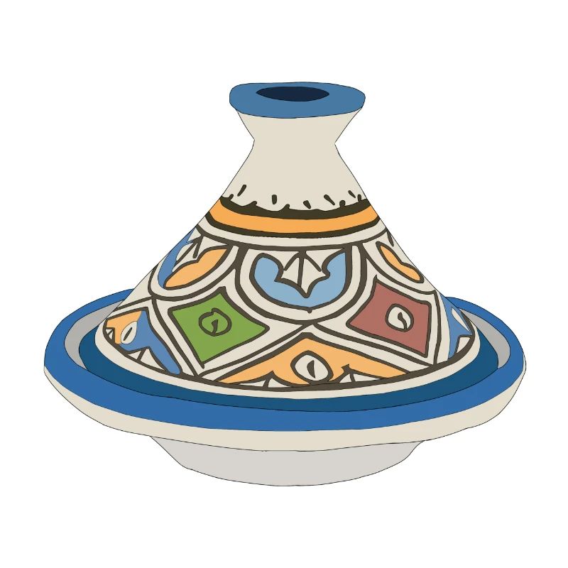 Tajine coloré