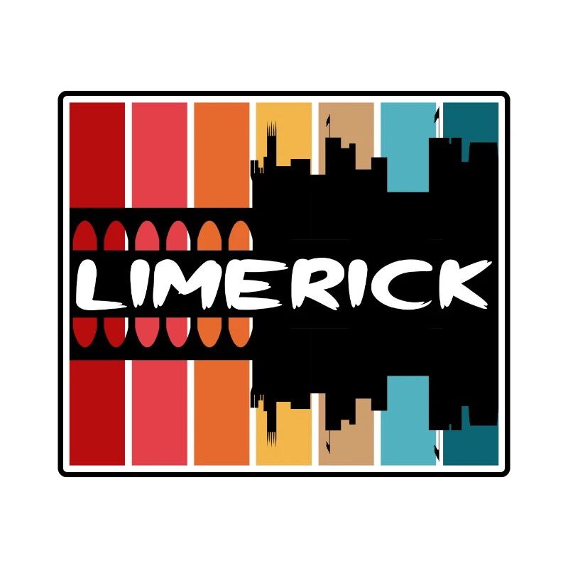 Limerick Irland Skyline Silhouette Reise Souveni