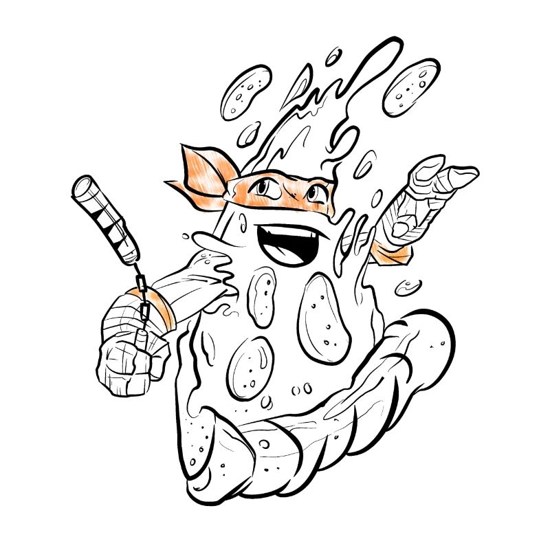 Turtle pizza parody ninja sketch