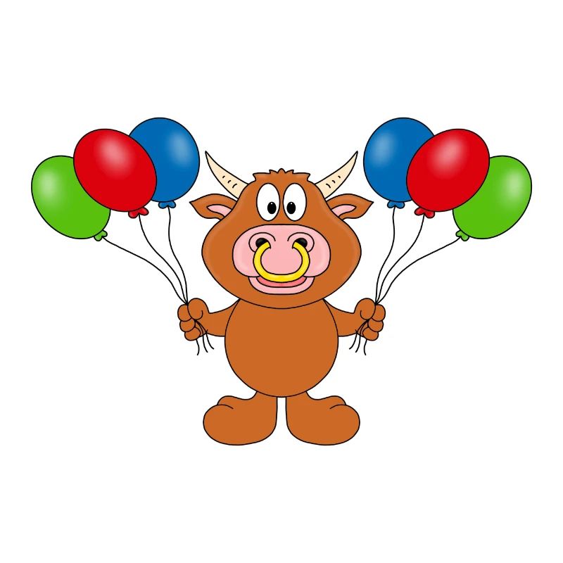 BULLE - STIER - KUH - LUFTBALLONS - TIER
