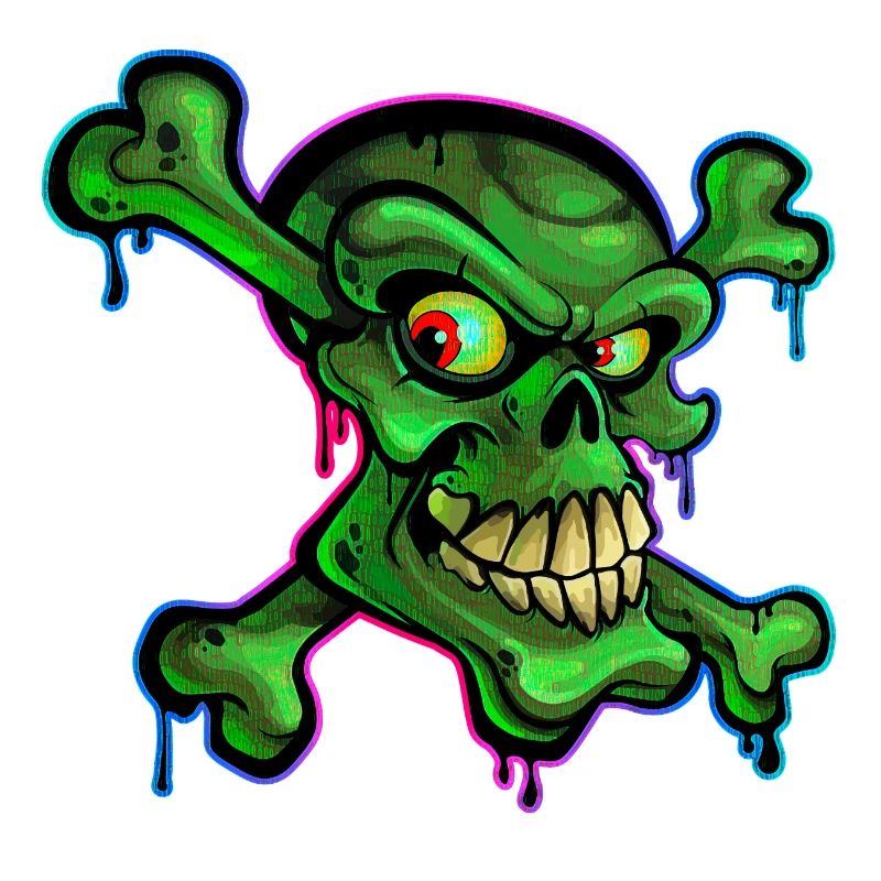 Pirate Crâne Cartoon Graffiti