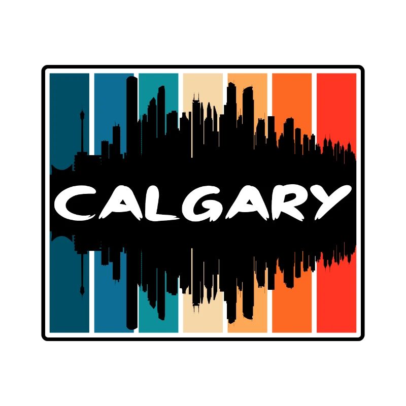 Souvenir de voyage Skyline Silhouette de Calgary Canada