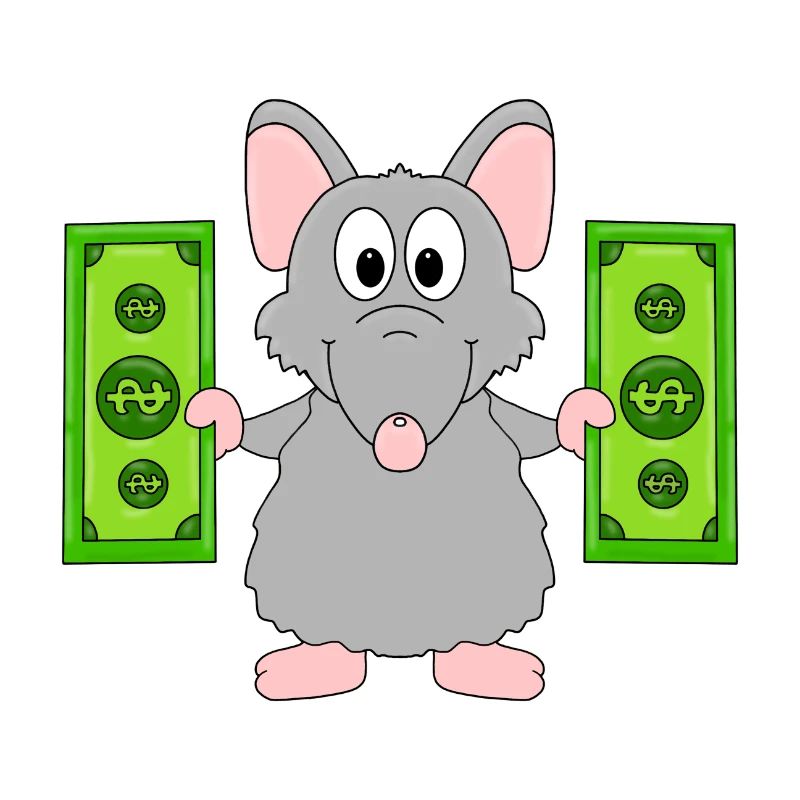 RATTE - GELD - TIER - TIERISCH