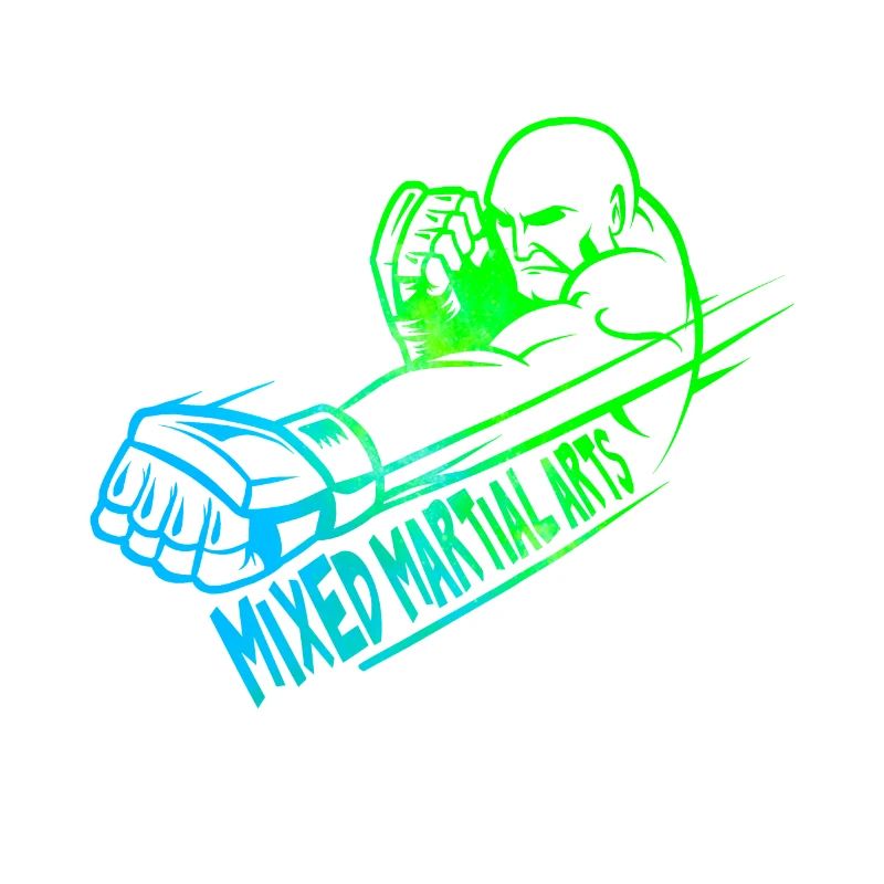 Mixed Martial Arts logo design coloré