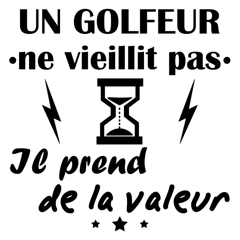 Golfeur ne vieillit pas, idée cadeau anniversaire