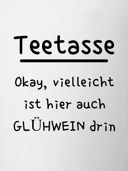 Teetasse mit Glühwein