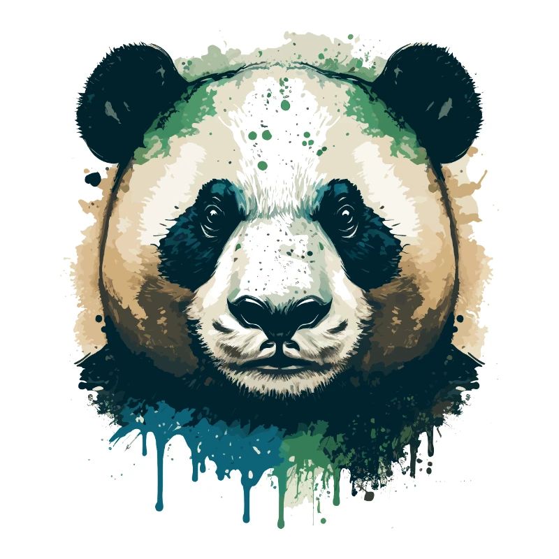 Illustration à l’encre Panda